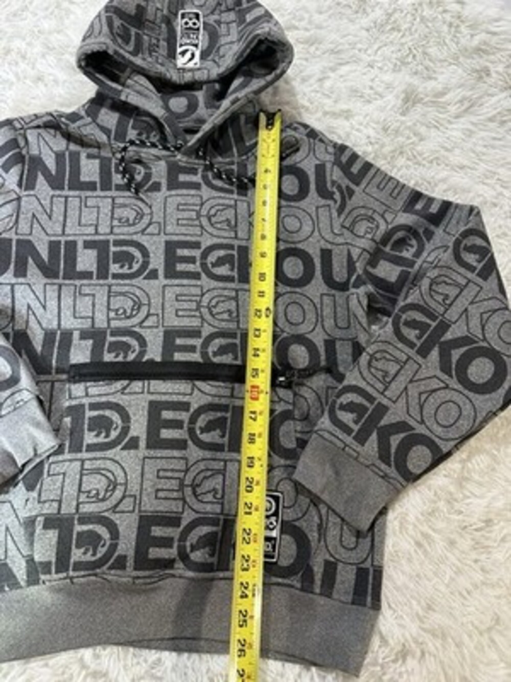 Ecko Unltd All Over Logo Hoodie Mens size XL New With Tags! - Picture 4 of 14